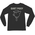 Quiet Piggy Introvert Media Humor Minimalist Line Art Unisex Long Sleeve T-Shirt Quiet Piggy Introvert Media Humor Minimalist Line Art Unisex Long Sleeve T-Shirt