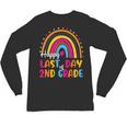 Rainbow Last Day Of 2nd Grade Teacher Student Graduation For Men Women Kids Unisex Long Sleeve T-Shirt