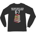 Reading Book Teacher 67 Six Seven Meme Unisex Long Sleeve T-Shirt Reading Book Teacher 67 Six Seven Meme Unisex Long Sleeve T-Shirt