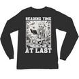 Reading Time At Last Book Lover Introvert Skeleton Reading Unisex Long Sleeve T-Shirt Reading Time At Last Book Lover Introvert Skeleton Reading Unisex Long Sleeve T-Shirt