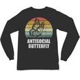 Retro Antisocial Butterfly Shirt For Introverts Unisex Long Sleeve T-Shirt Retro Antisocial Butterfly Shirt For Introverts Unisex Long Sleeve T-Shirt