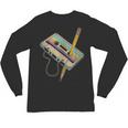 Retro Cassette And Pencil 80s 90s Nostalgia Music Lover Unisex Long Sleeve T-Shirt
