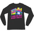Retro Cassette Vintage 80s Nostalgia Unisex Long Sleeve T-Shirt