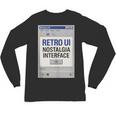 Retro Computer Dialog Box 90s Desktop Interface Nostalgia Unisex Long Sleeve T-Shirt