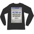 Retro Computer Dialog Box 90s Desktop Interface Nostalgia Unisex Long Sleeve T-Shirt