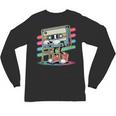 Retro Old Cassette Tape Cartoon With Walker Nostalgia Unisex Long Sleeve T-Shirt