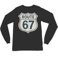 Retro Route 67 Highway Sign Vintage Road Nostalgia Unisex Long Sleeve T-Shirt Retro Route 67 Highway Sign Vintage Road Nostalgia Unisex Long Sleeve T-Shirt