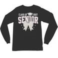 Retro Senior 2027 Girl Coquette Bow Class Of 2027 Graduation Unisex Long Sleeve T-Shirt