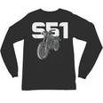 Retro Simme Moped Nostalgia Eastern Block Schwalbe Driver DDR Unisex Long Sleeve T-Shirt