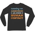Running On Airbrushing Social Introvert Humor Vintage Unisex Long Sleeve T-Shirt Running On Airbrushing Social Introvert Humor Vintage Unisex Long Sleeve T-Shirt