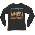 Running On Candle Making Social Introvert Humor Vintage Unisex Long Sleeve T-Shirt Running On Candle Making Social Introvert Humor Vintage Unisex Long Sleeve T-Shirt