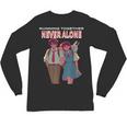 Running Together Always Connected Anime Nostalgia Message Unisex Long Sleeve T-Shirt