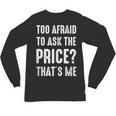 Sarcastic Budget Shopper Introvert Shopping Humor Unisex Long Sleeve T-Shirt Sarcastic Budget Shopper Introvert Shopping Humor Unisex Long Sleeve T-Shirt
