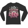Senior 2026 Class Of 26 Coquette Pink Bow Graduation Cousin Unisex Long Sleeve T-Shirt