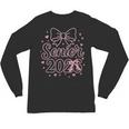 Senior 2026 Class Of 2026 Coquette Pink Bow Graduation Unisex Long Sleeve T-Shirt