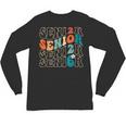 Senior 2026 Class Of 2026 Retro Groovy Graduation Grad Women Unisex Long Sleeve T-Shirt