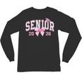 Senior 2026 Coquette Pink Bow Girls Class Of 2026 Graduation Unisex Long Sleeve T-Shirt
