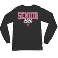 Senior 2026 Pink Coquette Bow Class Of 2026 Graduation Women Unisex Long Sleeve T-Shirt