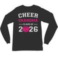 Senior Cheerleader Grandma Cheer Class Of 2026 Graduation Unisex Long Sleeve T-Shirt