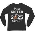 Senior Football Sister Class Of 2025 Graduation Graduate Unisex Long Sleeve T-Shirt