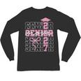 Senior Mom 2027 Class Of 2027 Coquette Bow Graduation 2027 Unisex Long Sleeve T-Shirt