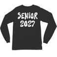 Senior Retro Class Of 2027 Graduation High School College Unisex Long Sleeve T-Shirt