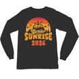 Senior Sunrise Class Of 2026 Graduation Proud Graduate Retro Unisex Long Sleeve T-Shirt