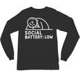 Social Battery Low Apparel Introvert Humor Unisex Long Sleeve T-Shirt