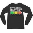 Social Battery Low Energy Antisocial Introvert Unisex Long Sleeve T-Shirt Social Battery Low Energy Antisocial Introvert Unisex Long Sleeve T-Shirt