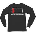 Social Battery Low Introvert Unisex Long Sleeve T-Shirt