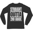 Straight Outta 2nd Grade Graduation Class 2025 Second Grade Unisex Long Sleeve T-Shirt