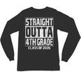 Straight Outta 4th Grade Graduation Class 2026 Fourth Grade Unisex Long Sleeve T-Shirt
