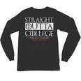 Straight Outta College Shirt Class Of 2018 Graduation Unisex Long Sleeve T-Shirt