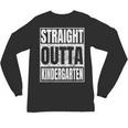 Straight Outta Kindergarten Graduation 2025 Kinder Unisex Long Sleeve T-Shirt