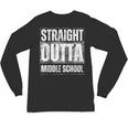 Straight Outta Middle School Class Of 2024 Graduation Unisex Long Sleeve T-Shirt
