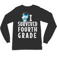 I Survived Fourth Grade Graduation Kids Owl Grad Unisex Long Sleeve T-Shirt