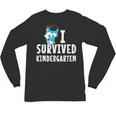I Survived Kindergarten Graduation Kids Owl Grad Unisex Long Sleeve T-Shirt