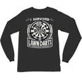 I Survived Lawn Darts Classic Yard Nostalgia Game Fun Unisex Long Sleeve T-Shirt