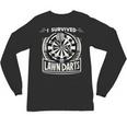 I Survived Lawn Darts Classic Yard Nostalgia Game Fun Unisex Long Sleeve T-Shirt
