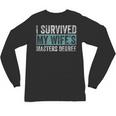 I Survived My Wife's Masters Degree Graduation Friends Unisex Long Sleeve T-Shirt