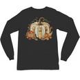 Teacher Book Pumpkin Fall Reading Thanksgiving Autumn Unisex Long Sleeve T-Shirt