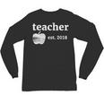 Teacher Est 2018 Vintage Graduation Unisex Long Sleeve T-Shirt
