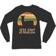 Test Day No Probllama Silhouette Teacher Student Graduation Unisex Long Sleeve T-Shirt