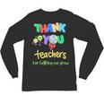 Thank You Teacher Appreciation Graduation Men Women Kids Unisex Long Sleeve T-Shirt