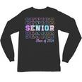 Tie Dye Senior 24 Class Of 2024 Seniors Graduation 24 Unisex Long Sleeve T-Shirt