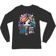 Unicorn Reading Book Reader Introvert Book Lover Humor Unisex Long Sleeve T-Shirt