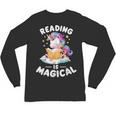 Unicorn Teacher Reading Is Magical Book Unisex Long Sleeve T-Shirt