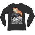 I Like Video Games Bearded Dragon Gamer Introvert Mood Unisex Long Sleeve T-Shirt I Like Video Games Bearded Dragon Gamer Introvert Mood Unisex Long Sleeve T-Shirt