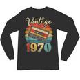 Vintage 1970 Retro Cassette Tape 70s Born Nostalgia Birthday Unisex Long Sleeve T-Shirt