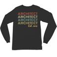 Vintage Architect Est 2018 Graduation 2018 Unisex Long Sleeve T-Shirt